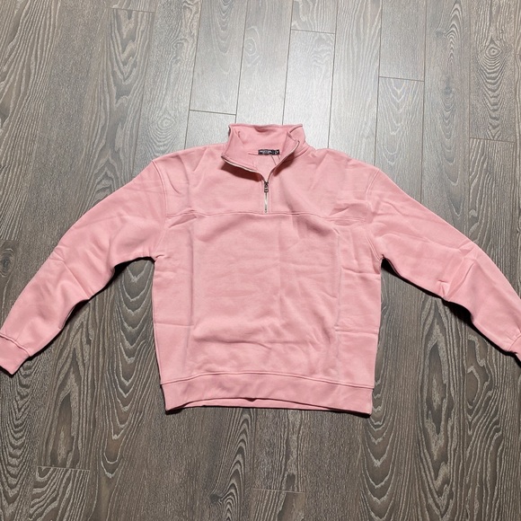 Zip front high neck sweatshirt US4 - Picture 1 of 5